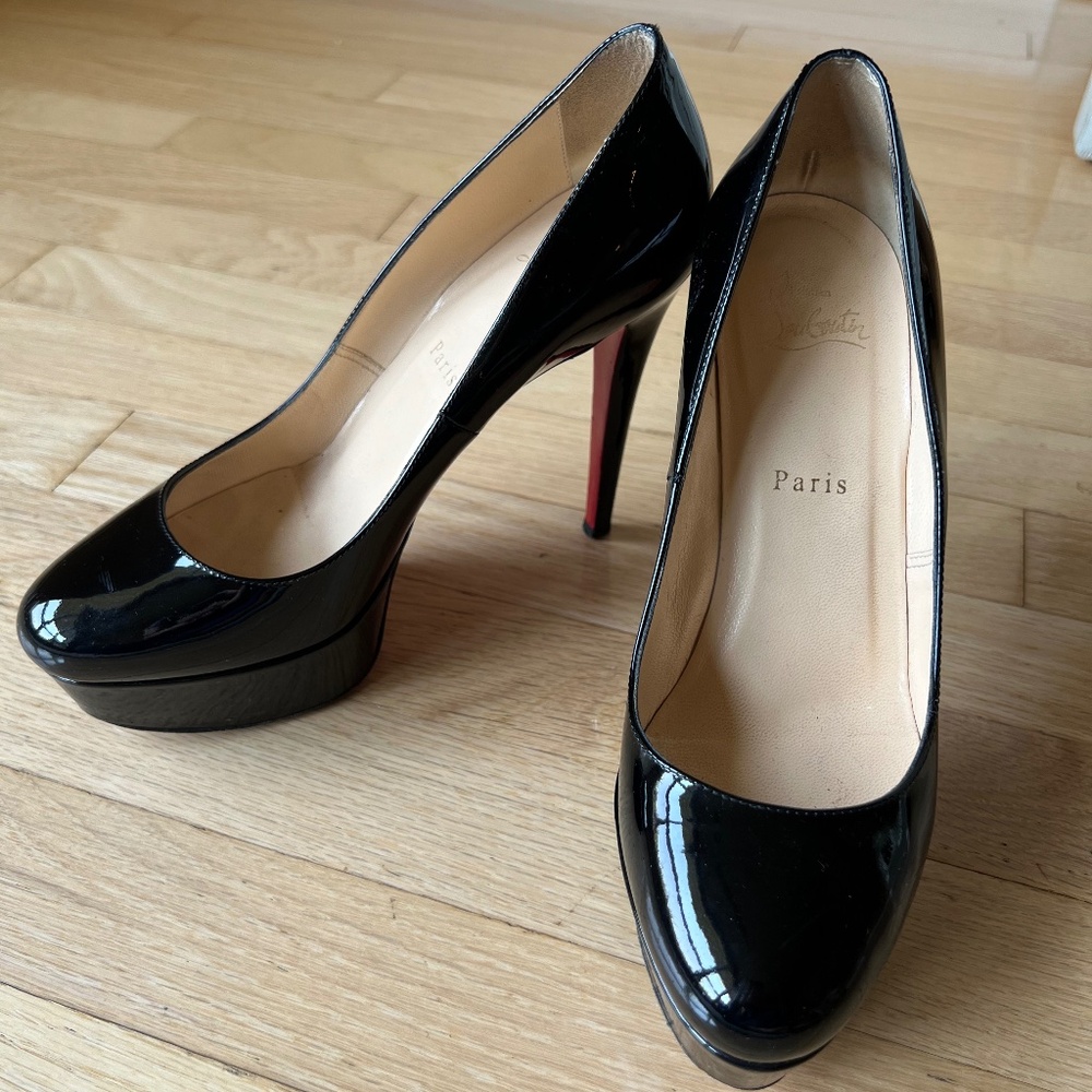 Christian Louboutin patent leather pumps